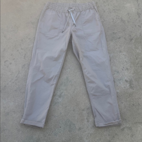 Vuori Pants - Vuori Women's Light Beige Ripstop Jogger Pants Size